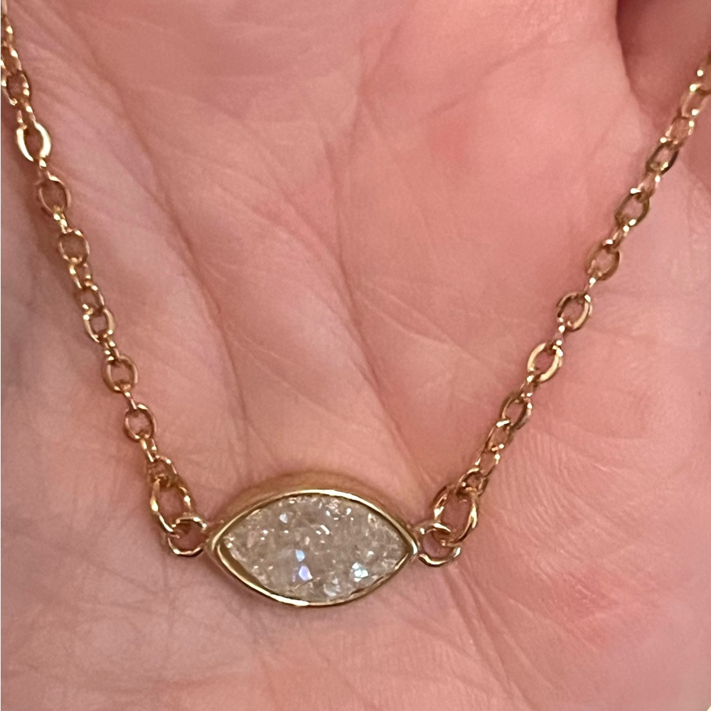 Dainty Druzy Necklace